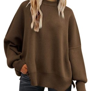 Cozy Batwing Sleeve Sweater For Woman