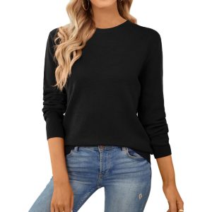 Classic Long Sleeve Knit Sweater For Women